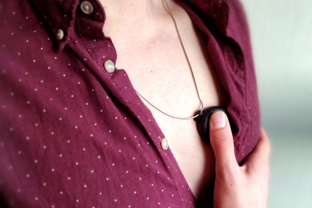 This Necklace ECG Tracks
